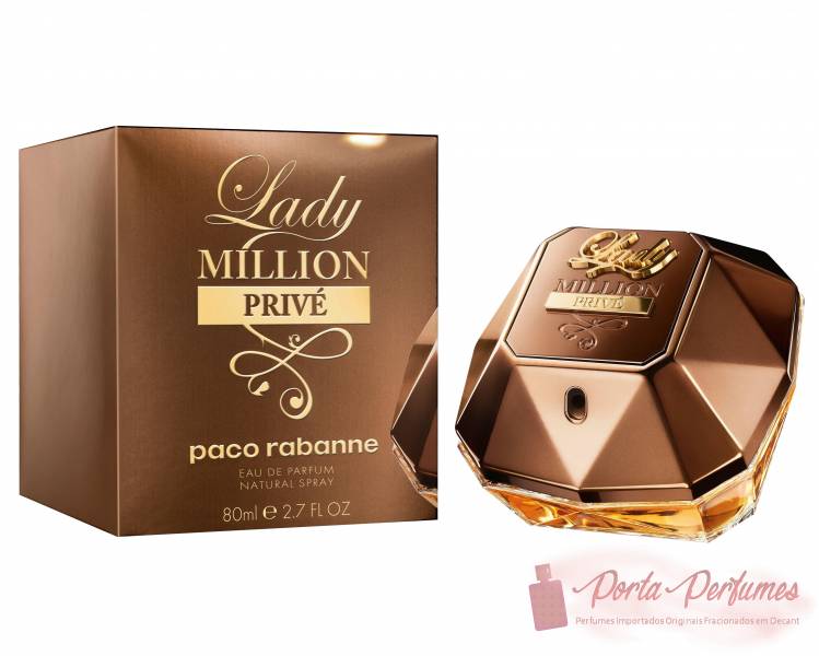 Decant / Amostra do Perfume Feminino Paco Rabanne Lady Million Privé Eau de Parfum (EDP)
